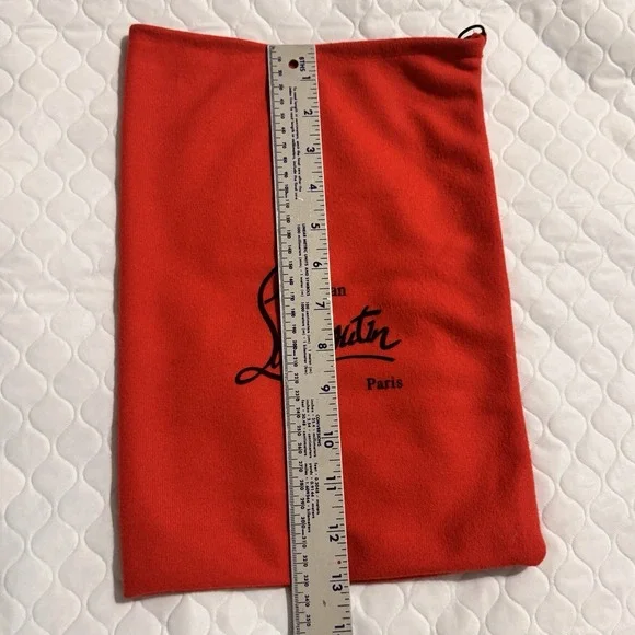 Authentic Christian Louboutin Dust Bag Storage Cover Pouch Red 13 X 9" - Picture 3 of 6
